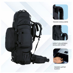 WILDWING-95 Rucksack - Black