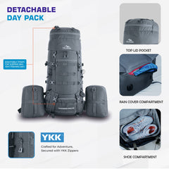 THUNDERSTORM-90 Rucksack - Grey