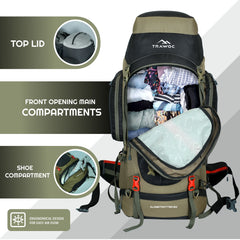 GLOBETROTTER-80 Rucksack - Olivegreen (Clearance Sale)