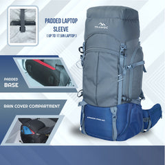 ARMOR PRO-60 Rucksack - Grey- Nayblue (Clearance Sale)