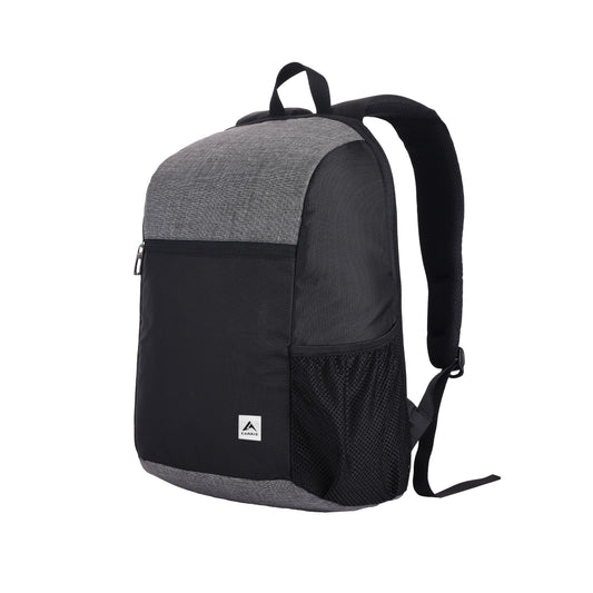 Thumbnail image of the CARRIZ Casual Backpack - CB02 in ash grey. The backpack features a stylish and minimalist design with a soft ash grey exterior. It includes adjustable padded shoulder straps for comfort, a top handle for easy carrying, and a front zippered pocket for quick access to essentials.