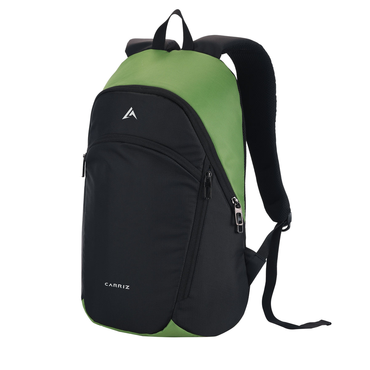 Thumbnail image of the CARRIZ Casual Backpack -CB05-GREEN. The backpack features a vibrant green color with a sleek, minimalist design. It includes a top handle for easy carrying and adjustable shoulder straps for comfort.