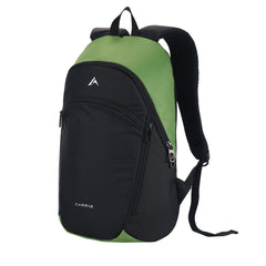 Thumbnail image of the CARRIZ Casual Backpack -CB05-GREEN. The backpack features a vibrant green color with a sleek, minimalist design. It includes a top handle for easy carrying and adjustable shoulder straps for comfort.