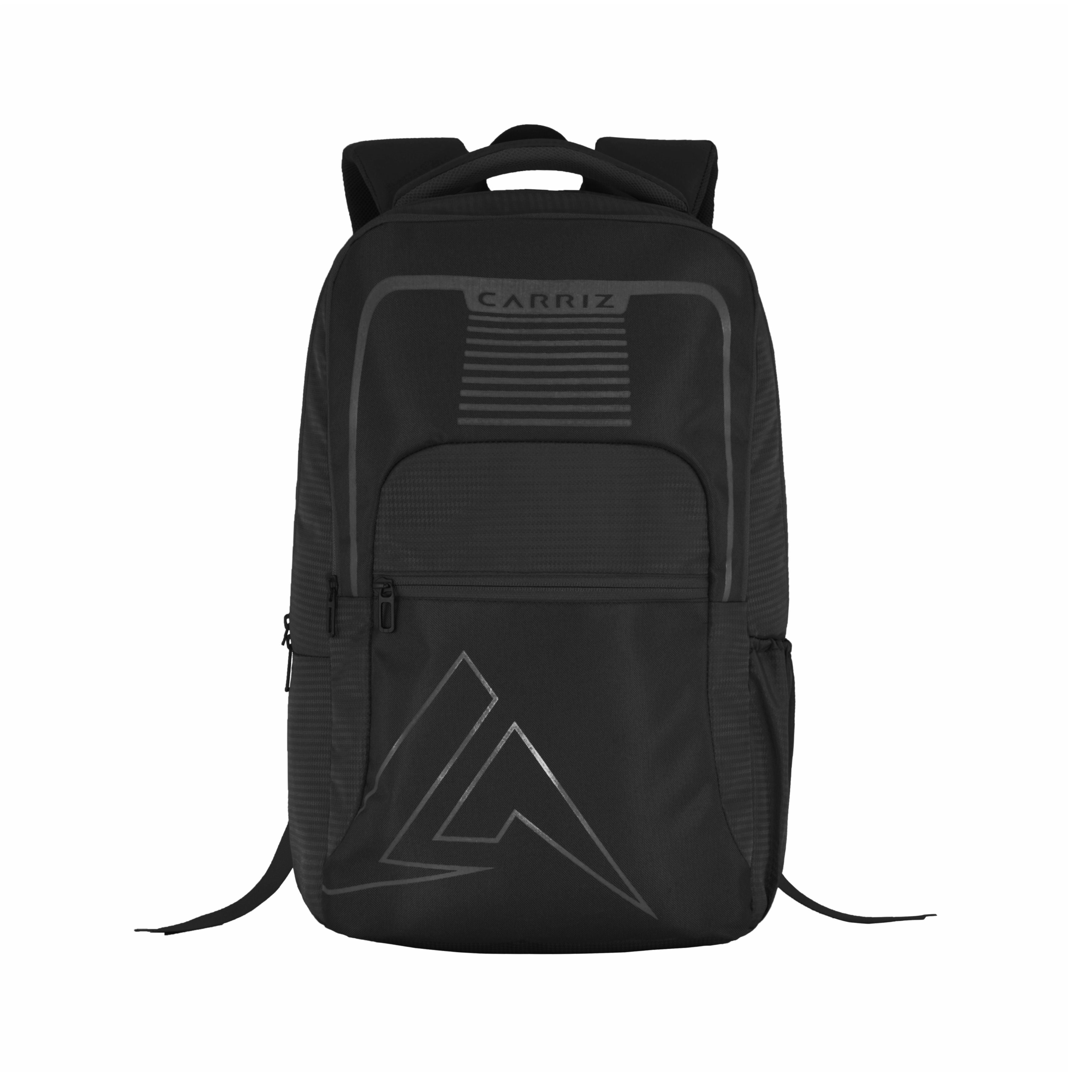 Thumbnail image of the CPB03 25L Laptop Backpack in black. The backpack features a sleek and modern design with a classic black color, showcasing its padded shoulder straps and compact structure. The front zippered pocket and logo are visible, highlighting its practical features.