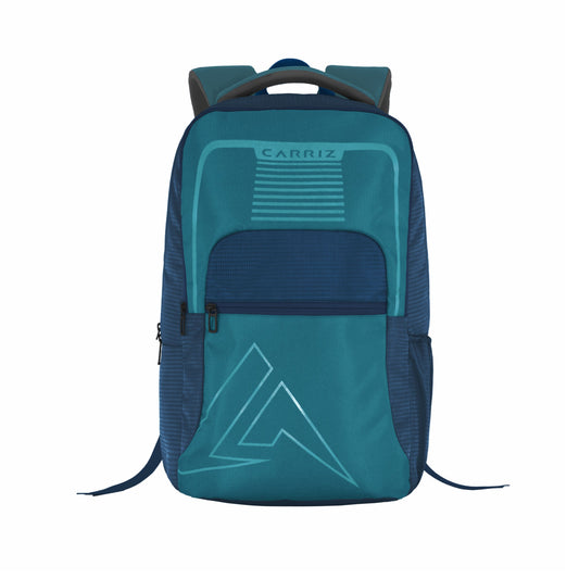 Thumbnail image of the CPB03 25L Laptop Backpack in blue. The backpack features a stylish and modern design in a vibrant blue color, showcasing its padded shoulder straps and compact structure. The front zippered pocket and logo are visible, emphasizing its practical features.