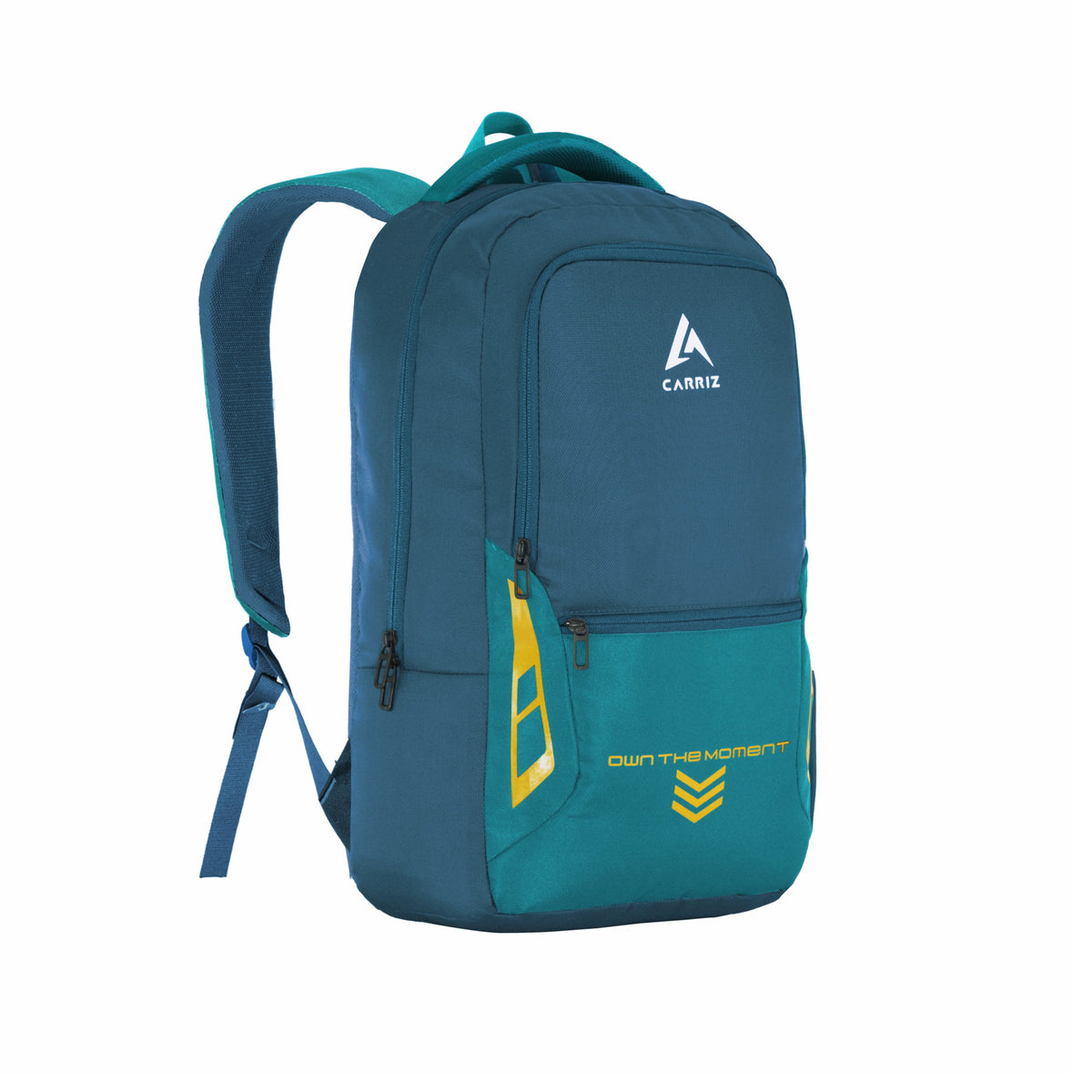 Thumbnail image of the CPB04 23L Laptop Backpack in blue. The backpack features a vibrant blue color with a modern design, showcasing its padded shoulder straps and compact structure. The front zippered pocket and logo are visible, highlighting its practical features.