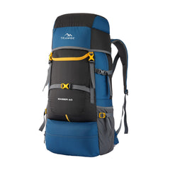 EMBER-60 Backpack in Englishblue with 60L capacity, featuring ergonomic design, multiple compartments, and durable straps for travel and adventure.