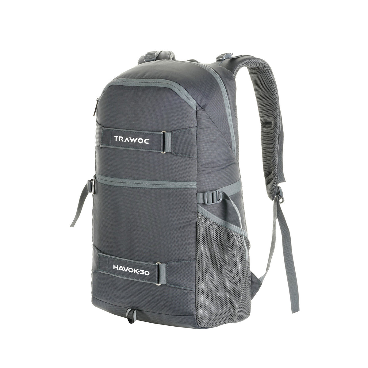 Thumbnail image of the HAVOK-30 Rucksack in grey, featuring a compact and tactical design. The rucksack showcases adjustable straps, multiple compartments for organized storage, and durable materials, making it ideal for outdoor activities and everyday use.