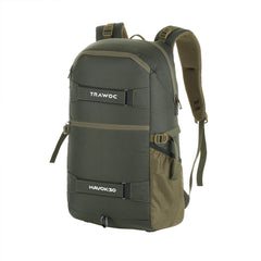 Thumbnail image of the HAVOK-30 Rucksack in olive green, featuring a compact and tactical design. The rucksack showcases adjustable straps, multiple compartments for organized storage, and durable materials, making it ideal for outdoor adventures and everyday use.