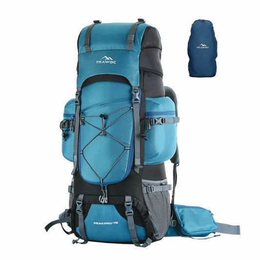 Thumbnail image of the PEAKPRO-75 Rucksack in shamrock green, featuring a vibrant design with multiple compartments and adjustable straps, displayed against a neutral background.