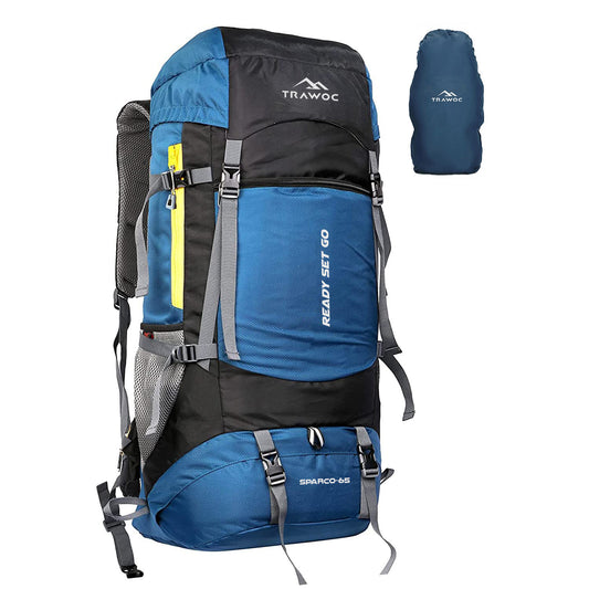 Thumbnail image of the SPARCO-65 Rucksack in English blue, featuring a sleek design with multiple compartments and adjustable straps, displayed against a neutral background.