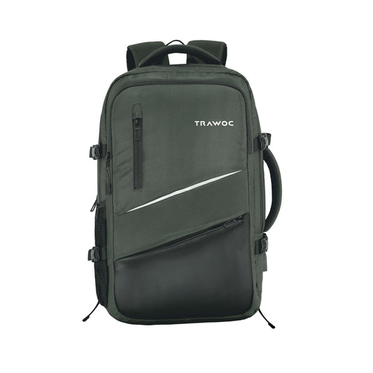 Thumbnail image of the TPB02 25L Laptop Backpack in Uniform Green, showcasing its compact design, vibrant green color, and practical features, set against a neutral background.