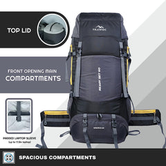 SPARCO-65 Rucksack - Black (Clearance Sale)