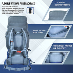 ARMOR PRO-60 Rucksack - Grey- Nayblue (Clearance Sale)