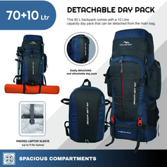 GLOBETROTTER-80 Rucksack - Navyblue (Clearance Sale)