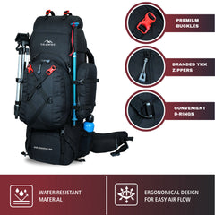 WILDWING-95 Rucksack - Black (Clearance Sale)